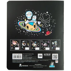 Зошит 18 арк., лінія, УФ лак + глітер, tokidoki TK23-237 Kite