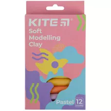 Пластилін восковий, 12 кольорів, 200 г. Kite Fantasy Pastel K22-086-2P