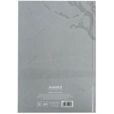 Книга записна А4, 96арк., кліт, тверда обкл., Freedom, сіра 8422-550-A