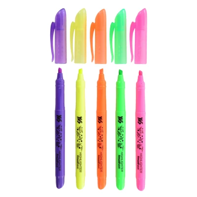 Маркер текстовий YES Highlighter Neon, 5кольорів, 390445