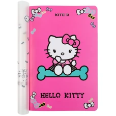 Блокнот пласт. обкл. двійна, А5+, 40 арк, кліт., Hello Kitty HK23-460 Kite