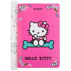 Блокнот пласт. обкл. двійна, А5+, 40 арк, кліт., Hello Kitty HK23-460 Kite