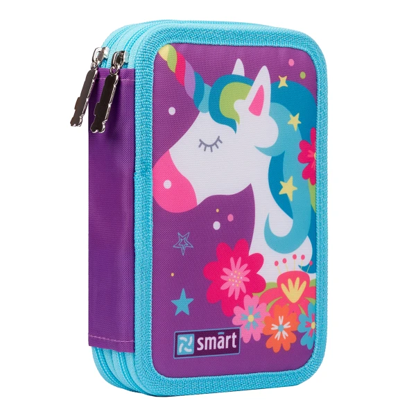 Пенал твердий Smart подвійний HP-01 Stay Magic, пурпурний 532839