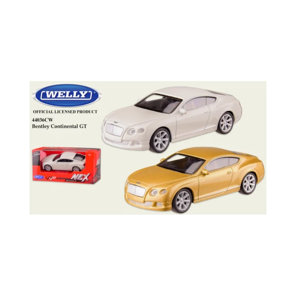 Іграшка машина метал арт. 44036CW, BENTLEY CONTINENTAL GT 1:43, 2 кол., у коробці