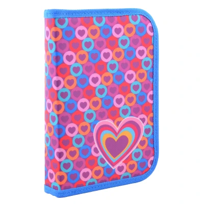 Пенал твердий Smart одинарний з клапаном HP-03 Hearts 531666