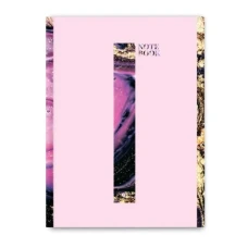 Ділова книга "Marble" А5, 96 арк. клітинка, тверда палітурка, 4 види, мікс, ДК-96-А5#