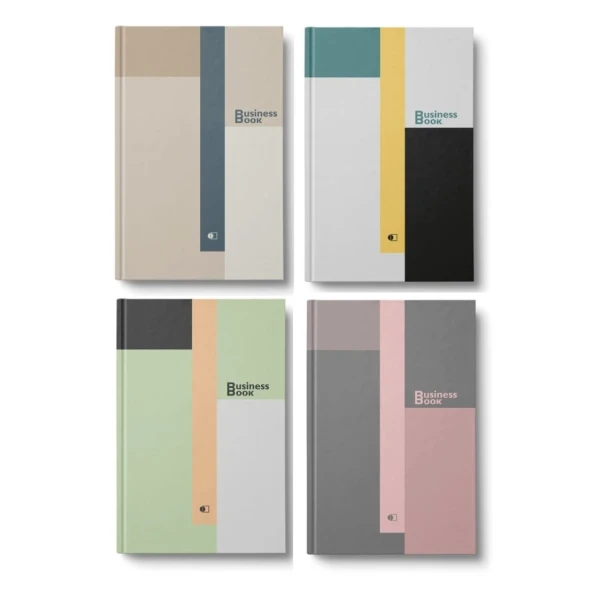 Ділова книга "Tie"four, А5, 96 арк., лінія, 4 види, мікс, ДК-96-А5=