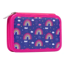 Пенал твердий Smart подвійний HP-01 Follow the rainbow, фіолетовий 532818