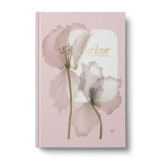 Ділова книга "Flowers" А5, 96 арк. клітинка, тверда палітурка, 4 види, мікс, ДК-96-А5#