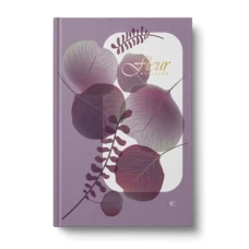 Ділова книга "Flowers" А5, 96 арк. клітинка, тверда палітурка, 4 види, мікс, ДК-96-А5#
