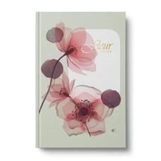 Ділова книга "Flowers" А5, 96 арк. клітинка, тверда палітурка, 4 види, мікс, ДК-96-А5#