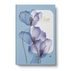 Ділова книга "Flowers" А5, 96 арк. клітинка, тверда палітурка, 4 види, мікс, ДК-96-А5#