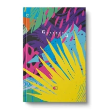 Ділова книга "Acid geometry" А5, 96 арк. клітинка, тверда палітурка, 4 види, мікс, ДК-96-А5S#