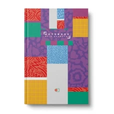 Ділова книга "Acid geometry" А5, 96 арк. клітинка, тверда палітурка, 4 види, мікс, ДК-96-А5S#