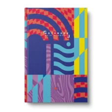 Ділова книга "Acid geometry" А5, 96 арк. клітинка, тверда палітурка, 4 види, мікс, ДК-96-А5S#