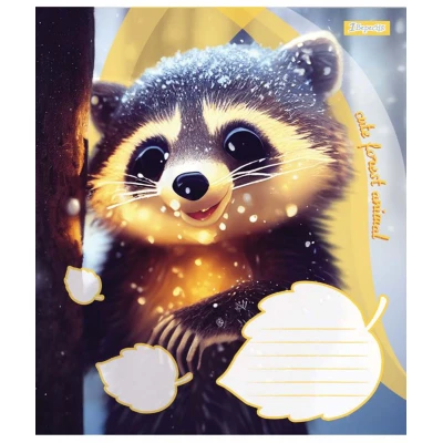 Зошит А5/12 арк коса 1В Cute forest animal, 766298