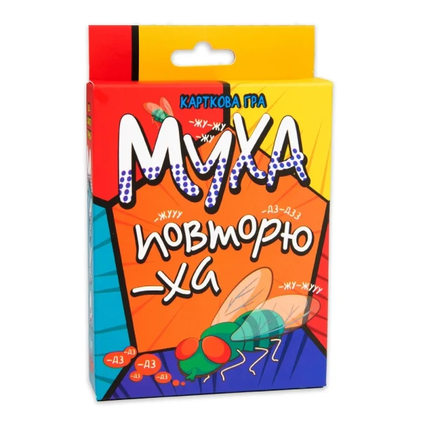 Настільна гра Strateg Муха-повторюха розважальна українською мовою 30380