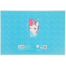 Зошит для малювання, 12 арк., скоба, УФ лак + глітер, My Little Pony LP22-241 Kite