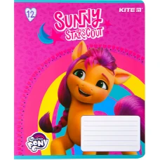 Зошит 12 арк., лінія, софт тач + УФ лак, My Little Pony LP22-234 Kite