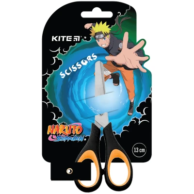 Ножиці дитячі з гум. вставками, 13см. Naruto NR23-123 Kite