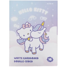 Картон білий двостор. (10арк) A4 Hello Kitty HK21-254 Kite