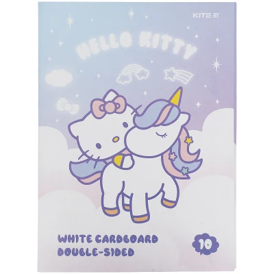 Картон білий двостор. (10арк) A4 Hello Kitty HK21-254 Kite