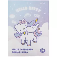 Картон білий двостор. (10арк) A4 Hello Kitty HK21-254 Kite