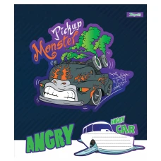 Зошит А5/12 арк кліт 1В Angry car, 766261