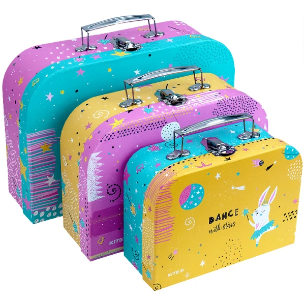 Набір валіз 3 шт.(SML), картон, Magic Bunny K21-189 Kite