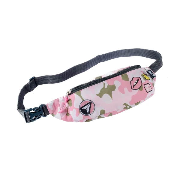 Сумка на пояс YES SP-13 "Smiley World" Military girl, 13*33*6см., 558637