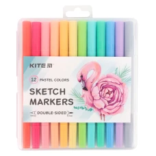 Скетч маркери, набiр 12 шт., Pastel K22-045 Kite