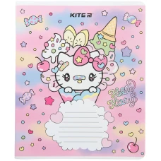Зошит 18 арк., лінія, гібр. лак + УФ лак, Hello Kitty HK23-237 Kite