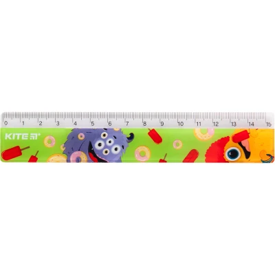 Лінійка пластикова, 15см. Jollies K19-090-2 Kite
