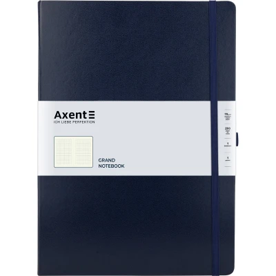 Книга записна Partner Grand 295*210, 100арк, кліт, синій 8203-02-A