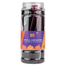 Ручка YES кулькова масляна "Triangular Black", 0,7 мм, синя, 412102