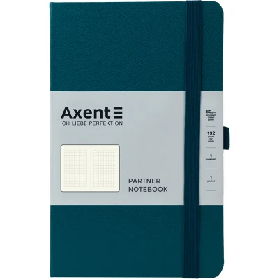 Книга записна Partner, 125*195, 96арк, кліт, малахіт, 8201-31-A