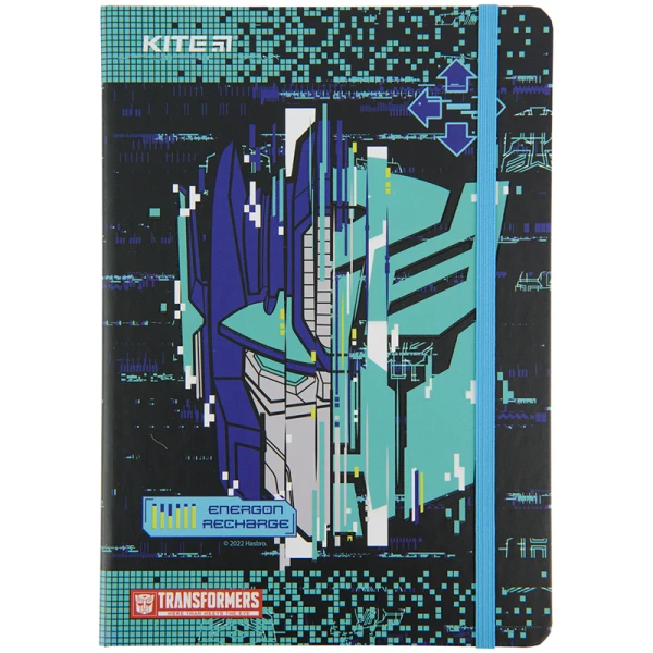 Блокнот тверда обкл., A5, 80 арк., клітинка, Transformers TF22-466 Kite