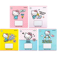 Зошит 12 арк., лінія, софт тач + УФ лак, Hello Kitty HK22-234 Kite