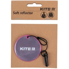 Підвіска м'яка світловідбиваюча, кругла, бузкова, K23-110-4 Kite