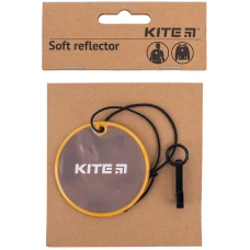 Підвіска м'яка світловідбиваюча, кругла, персикова, K23-110-2 Kite