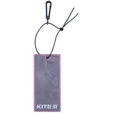Підвіска м'яка світловідбиваюча, прямокутна, бузкова, K23-109-4 Kite