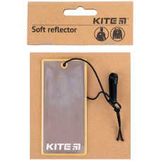 Підвіска м'яка світловідбиваюча, прямокутна, персикова, K23-109-2 Kite