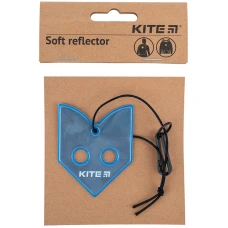 Підвіска м'яка світловідбиваюча, фігурна, блакитна, K23-111-1 Kite
