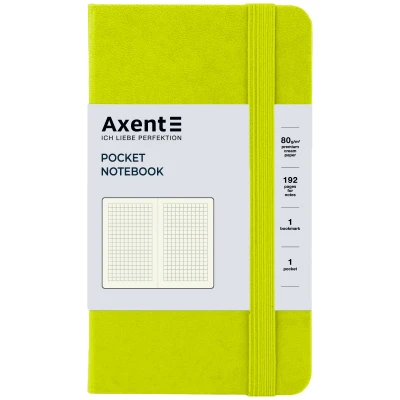 Книга записна Partner, 95*140, 96арк, кліт, лимонна, 8301-60-A