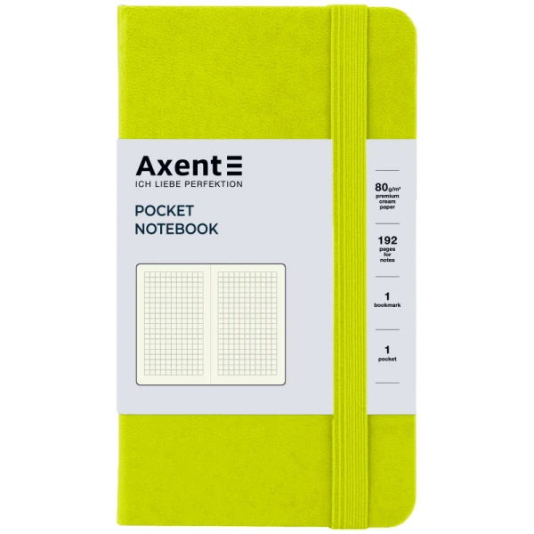 Книга записна Partner, 95*140, 96арк, кліт, лимонна, 8301-60-A
