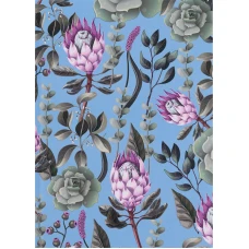 Книга записна А5, 96 арк., кліт., тверда обкл. Bloom, блакитний, 8456-2-A