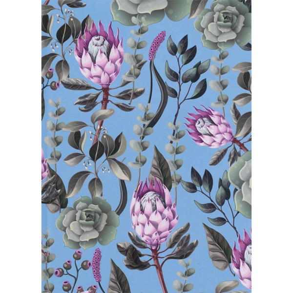 Книга записна А5, 96 арк., кліт., тверда обкл. Bloom, блакитний, 8456-2-A