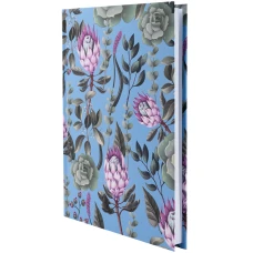 Книга записна А5, 96 арк., кліт., тверда обкл. Bloom, блакитний, 8456-2-A