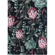 Книга записна А5, 96 арк., кліт., тверда обкл. Bloom, зелений, 8456-4-A