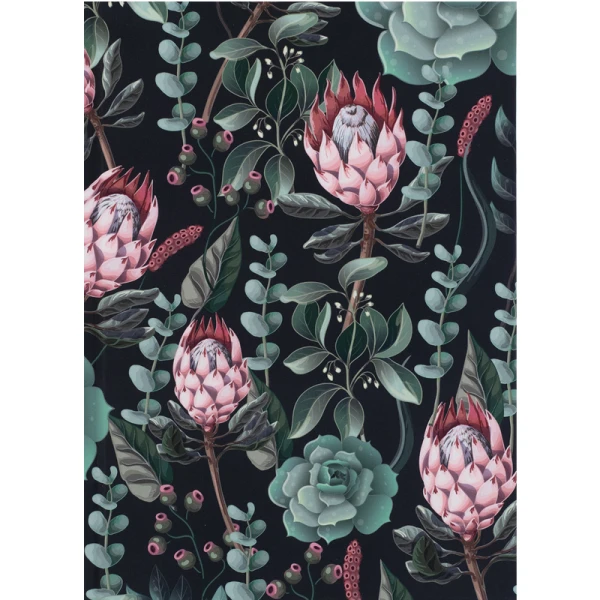 Книга записна А5, 96 арк., кліт., тверда обкл. Bloom, зелений, 8456-4-A